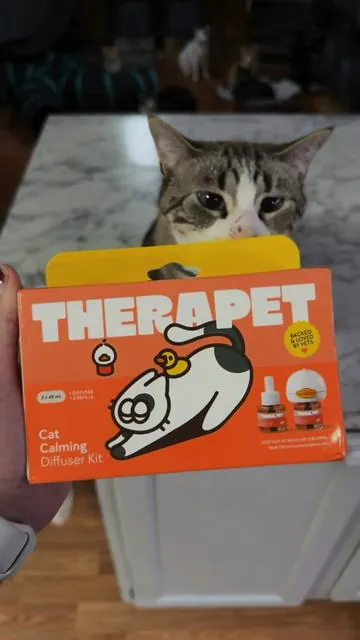 Well I’ve finally tried it out, you guys keep asking how the cats get along so well and I say this pheromone diffuser from TheraPetMD has helped!  If you have cats that are behaviorally spraying, or fighting a lot this could help you get back to a stress free happy home with multiple kitties! It Features a unique 2-in-1 pheromone blend that helps in creating a calming atmosphere It Covers up to 700 sq ft and it Includes a 30-day refill to ensure lasting effectiveness for two months It’s Odorless and Safe: using a Plant-based carrier ensures no added fragrance or alcohol, making it safe for other pets.  Click the link in the video or visit my TikTok shop today! #catsoftiktok #cat #cats #fyp #foryoupage 