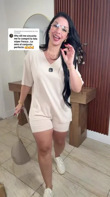 Respuesta a @Yuli Hurtado PrettyGarden V Neck 2 Piece Sets for Women Summer Lounge Short Set Spring Matching Biker Shorts Oversized Shirt Clothing#Summervibes#SwimWeek#DealsForYouDays #summeroutfits #matchingset 