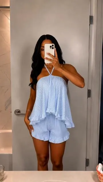 #twopieceset #bikiniset #summerdress #vacationdress #beachdress 