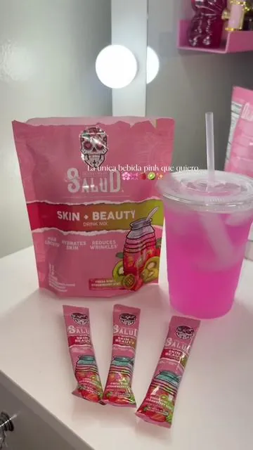 Necesitan esta bebida para su skincare y mas🌸🎀🍓🥝✨ #tastesalud #tastesaludskinandbeauty #collagendrinks #skincaretiktok #bellezanatural 