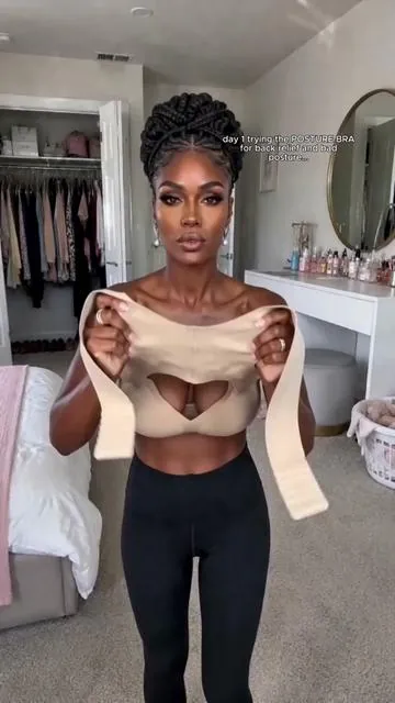 I didn’t realize how much I needed it until I tried it. This posture bra helps me stay more upright without discomfort or back pain. Perfect for everyday wear ✨ #posture #posturecorrector #posturecorrectorbra #bra #t0613