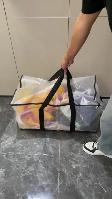 Too many things? Need a quick storage solution. Folds flat when not in use. Perfect for home, travel, or moving. #organization #homeorganization #declutter #storagebag #tiktokmademebuyit 