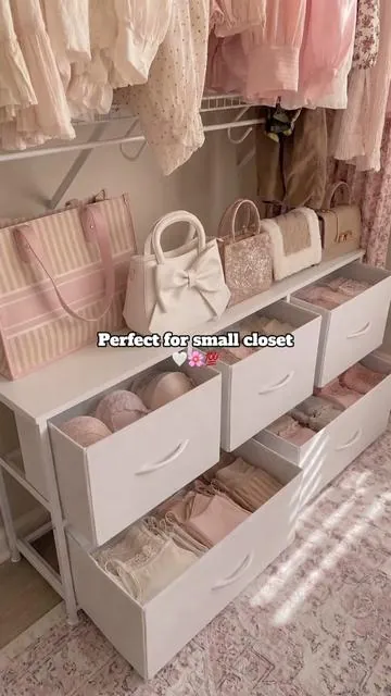Closet organization on a budget ✨🔥#smallcloset #dresser #closetstorage #organization #homefinds 