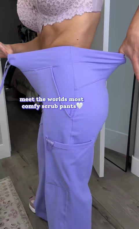 super soft stretchy scrub pants  🤍 drawstring waistband 🤍 super soft yoga pant material 🤍 curvy approved 🤍 slit at bottom for sneakers 🤍 tons of pockets 🤍 wrinkle resistant  🤍 machine washable 🤍 lots of fun colors 🤍 variety of lengths  Matching tops are available  #scrubs #medicalprofessional #healthcareworker #nurse #dentalassistant  @Kecols