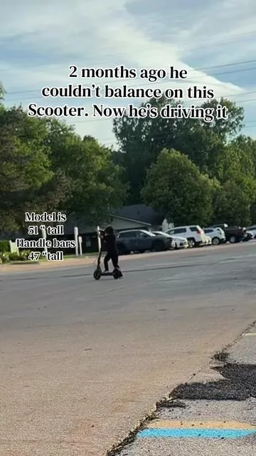 He said he was gonna ride this electric scooter! #tiktokshopcreatorpicks #tiktokshopdealsforyoudays #electricscooter #ebikes 