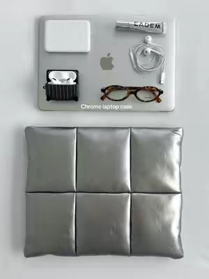 #dealsforyoudays #laptopsleeve #puffylaptopsleeve #macbookcase #chrome 