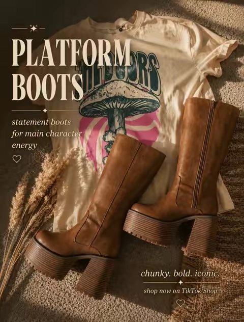 One pair of boots, 100 compliments #platformboots #boots 