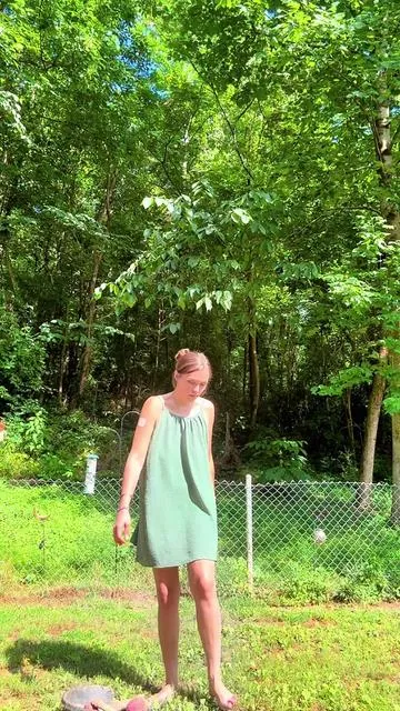 I have found my new favorite summer dress!!! This is perfect to wear around the house or to run errands!!! It’s so comfy and perfect for these hot days!!! Click the orange shopping cart to get one for you!!! Follow me for more shoppable videos like this one!!! #summerdress #summerdresses #camidress #sundress #backlessdress 