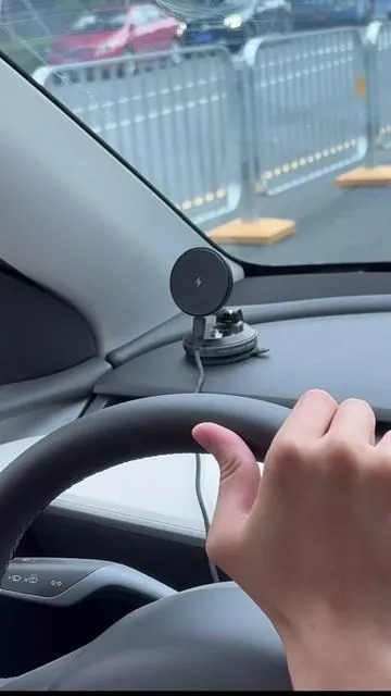 A phone mount and charger in one. 🧲⚡ Easy to grab, stays secure, and never falls off. Every driver's perfect copilot. 🚗#SummerWins #DealsForYouDays #phonemount #carphoneholder #carsoftiktok 