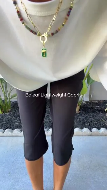 Fits true to size with lots of stretch 💦 @Baleaf Us #baleaf #vacationwear #capripants #beachwear #dealsforyoudays 
