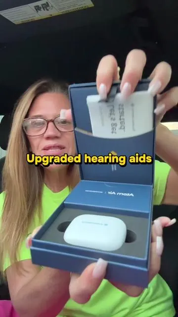 Upgraded and lighter over the counter hearing aids! #hearingaids #tiktokshopdealsforyoudays #summerwins #hearingloss 