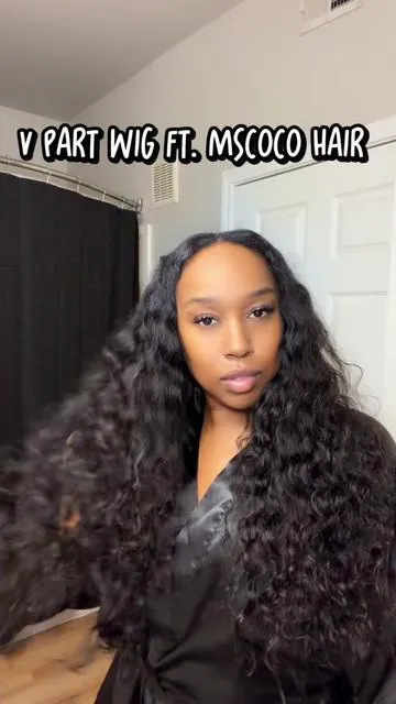 Beach Curly V-part 🌊 24” Ft. @Mscoco Hair ❤️‍🔥❤️‍🔥❤️‍🔥 #vpart #vpartwig #mscocohair #dealsforyoudays #fyp 