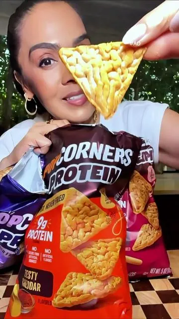 #AD The new PopCorners®️ Protein are loaded with flavor and 9g of protein per serving. My kind of snack! The Cinnamon Delight is 🤌🏼🤌🏼🤌🏼@PopCorners 
