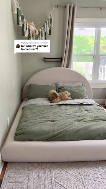 Replying to @alexisvelky it’s the beige color in a full size! We’re obsessed #marshmallowbed #cloudbed #bedframe #toddler #dealsforyoudays 