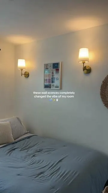 No wiring. No electrician. Just a 10 minute bedroom glow up ✨ #wallsconces #wirelesslights #homedecor #lighting #DealsForYouDays 