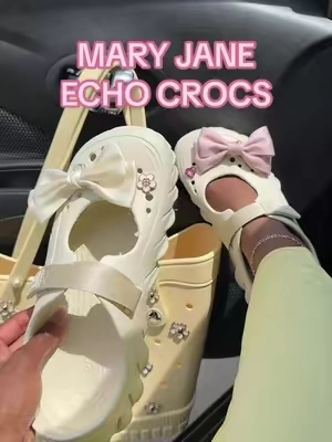 crocs made for the girlies 😍 #maryjanecrocs #crocs #dealsforyoudays 