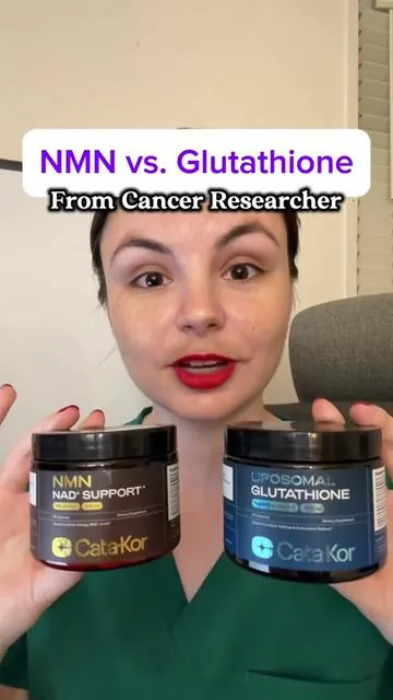What is the difference between NMN and glutathione, and which one is suited for you. #glutathione #nmnsupplement #antiaging #dealsforyoudays #womenover40 