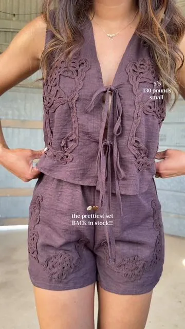 Replying to @Jourdin FINALLY!! it’s sooo pretty, & so good 🤌🏼🤎 #shortset #summeroutfits #SummerVibes #DealsForYouDays #twopieceset 
