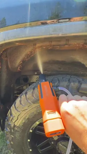 I can use this pressure washer anywhere #TikTokMadeMeBuyIt #pressurewasher #carcare #cleaninghacks #WYNSTANE 