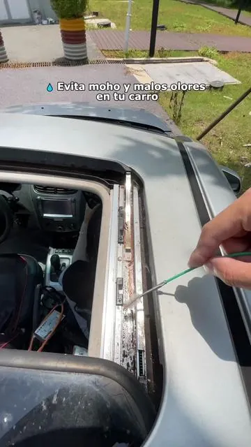 La verdadera causa de las fugas en los autos de la que nadie habla 👀💧#CarMaintenance #sunroof #drains #mechanico #savemoneytips