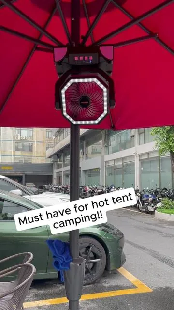 360° rotatable hook, hang it in your tent or place it on the table, cool air everywhere.#360RotatableHook #HangingFan #TentFan #dealsforyouday #summerwins  lyfs-0615-8-zjh