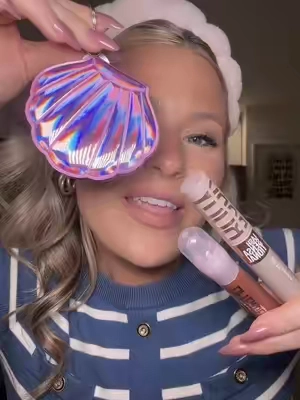 Makeup Bundle for Bombshells is here!! Maybelline x Love Island USA exclusive Limited-Edition Pocket Shell Mirror Keychain, Lash Sensational Body Mascara & Lifter Gel Lip Gloss! #LoveIslandUSA is streaming now, only on Peacock @Maybelline NY @Love Island USA #maybellinepartner #LoveIsland #babelline #newmakeup 