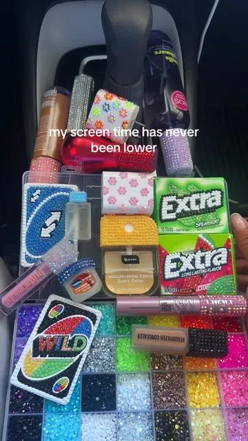✨summer hobby✨ #bedazzled #bedazzlekit #bling #bedazzletime #bedazzledcar 