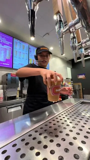 Adding and extra shot of espresso from now on🤎✨ @Dunkin' #grwm #workvlog #dunkin #icedcoffee #work 