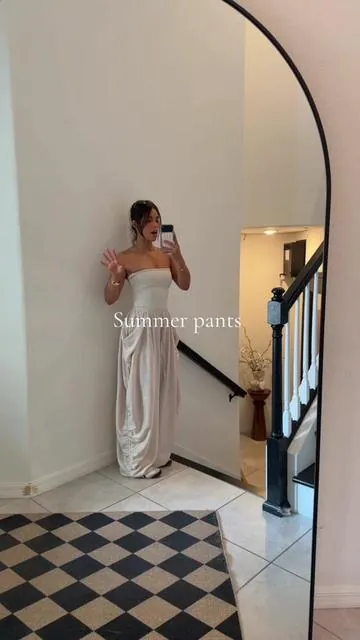 Summer wardrobe must have 🌞@Fashion Nova #flowypants #summerwardrobe #summerpants #summeroutfits #ootd 