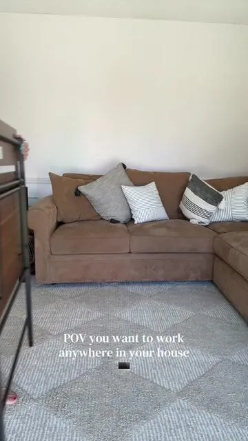 I literally move this all over my house! #portabledesk #desk #wfh #workfromhome #desks 