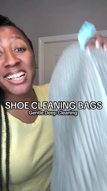 Laundry hack to keeping shoes clean! Everyone need laundry shoe bags to get a good shoe cleaning. #dealsforyoudays #summerwins #tiktokshopcreatorpicks #laundry #shoecleaning 
