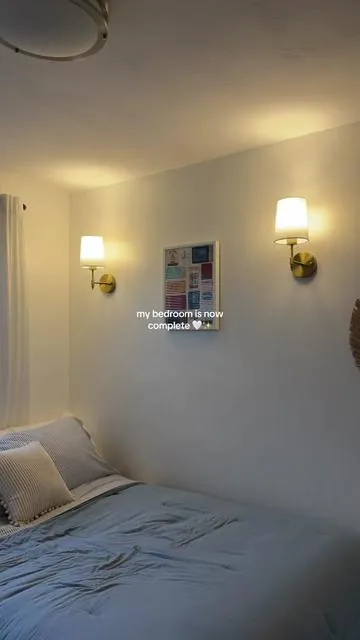 No wiring. No electrician. No complicated setup. Just rechargeable wall sconces that completely changed my room ✨🤍 #wallsconces #wirelesslights #homedecor #lighting #DealsForYouDays 