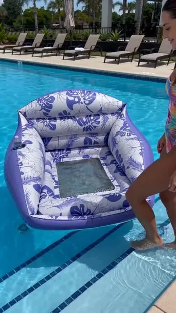 Get ready for ultimate relaxation this summer! ☀️ Dive into comfort with this adult large inflatable water sofa. Features a convenient cup holder for your favorite drinks. It's a versatile 3-in-1 lounge, perfect for both pool days and outdoor chill zones. Elevate your summer vibes! Tap to shop now. #poolfloat #watersofa #DealsForYouDays #AIGC #Moras