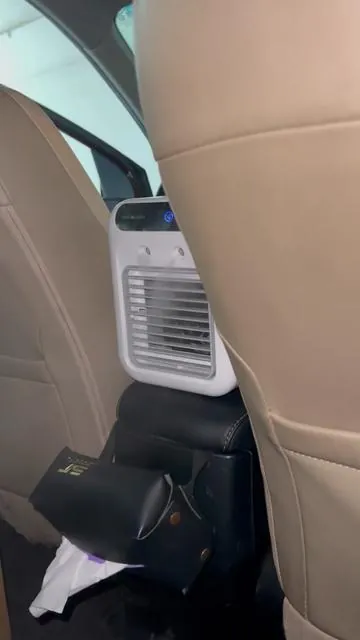 Why go broke trying to fix your car A/C🧊⛄️🌬️🥶 #MiniAirConditioner #PortableAirCooler #RoomCoolingHack #USBRechargeableFan #iceman 