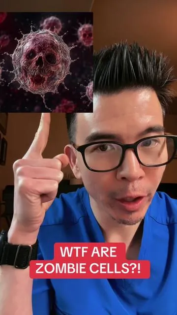 WHAT ARE ZOMBIE CELLS, how are they aging you faster… and what you can take to get rid of them. #nad #nmn #longevity #antiaging #energy 