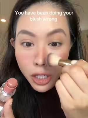 The over those placement is my favorite!! @TIRTIR Inc. #blushhack #blush #blushtutorial #blushstick #dealsforyoudays 