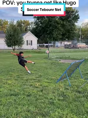 They say practice makes perfect #tiktokshop #soccertiktok #soccertraining #reboundnet #soccerskills 