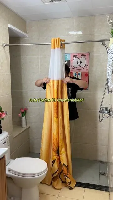 Es Hora de Cambiar Tu Cortina de Ducha #tiktokmademebuyit #showercurtain #homeessentials #bathroomfinds #homehacks 