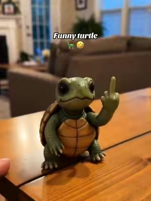So lovely ☺️😍🤣#3dfunny #turtle #mini #animals #statue 