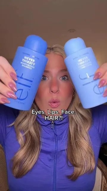 NEW LAUNCH ELF HAIRCARE?! Never Thirsty Moisturizing Shampoo & Conditioner with Humidity Hero Anti-Frizz Styling Spray @e.l.f. Cosmetics @elfhaircare #eyeslipsface #elfcosmetics #elfhair #elfhaircare 