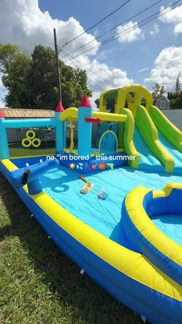 My kids are so excited! This is by far the best inflatable bounce house I’ve seen! it even has a little mini pool! #i#inflatablewaterslidei#inflatablebouncehousew#waterslideb#bouncehouseD#DealsForYouDays