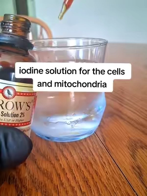 Iodine solution for the cells and mitochondria 