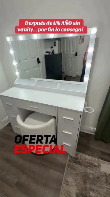 Después de UN AÑO sin vanity… por fin lo conseguí. #vanety #makeup #ofer #tiktokshop #antesydespues 