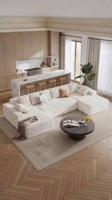 POV: Your living room just got a glow-up 🌟 This sectional is *so* easy to assemble (no tools needed!) & selling out FAST 🔥 #LivingRoomGoals #HomeDecor #TikTokMadeMeBuyIt #CozyVibes
