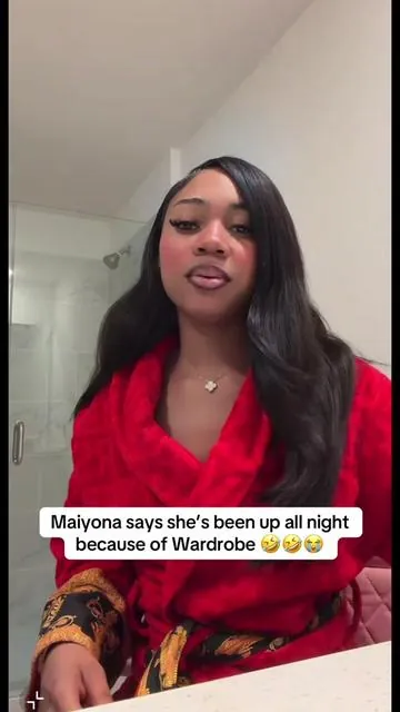 Maiyona says she’s been up all night because of Wardrobe 🤣🤣😭 #yonalashay #wardrobe #fypシ゚viral #fyp #fypシ 