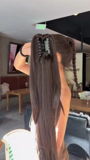 Natural ponytail #hair #hairstyle #hairextensions #ponytail #wig 