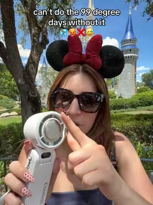 sweating after paying all that 💵 I’m not going to any theme park without it #portable #portablefan #weeklydeals #summerwins #dealsforyoudays 