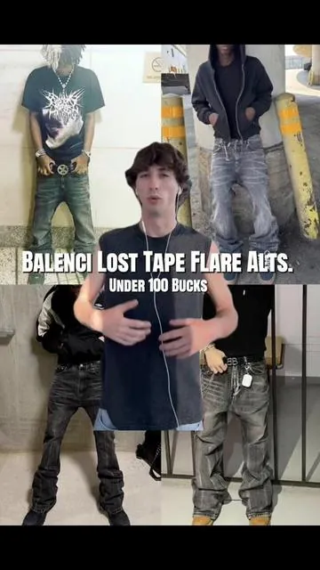#balenciaga #mensstreetwear #flarejeans 