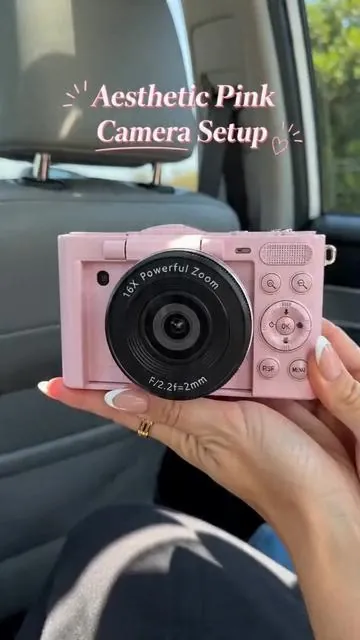 Portable Digital Camera, Compact 180° Flip Screen, Includes SD Card, Elegant Camera Bag, Ideal for Vlogging and Photography, Perfect Gift #digitalcameras #cameras #instax #sonycamera #fujifilmcamera #digitalgear #phoneessentials #sonyphotography #gadgetsmusthaves #polaroidpictureframe