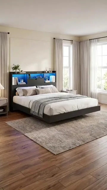 This bed looks like it’s floating—and the blue LED glow makes the whole room feel upgraded. With a built-in storage headboard, display shelves, charging space, and a sturdy platform design, it combines modern style and everyday function in one setup. Tap the link below.

#FloatingBed #LEDBedFrame #PlatformBed #BedWithStorage #ChargingStation #ModernBedroom #BedroomMakeover #BedroomFurniture #TikTokShopFinds #HomeUpgrade 